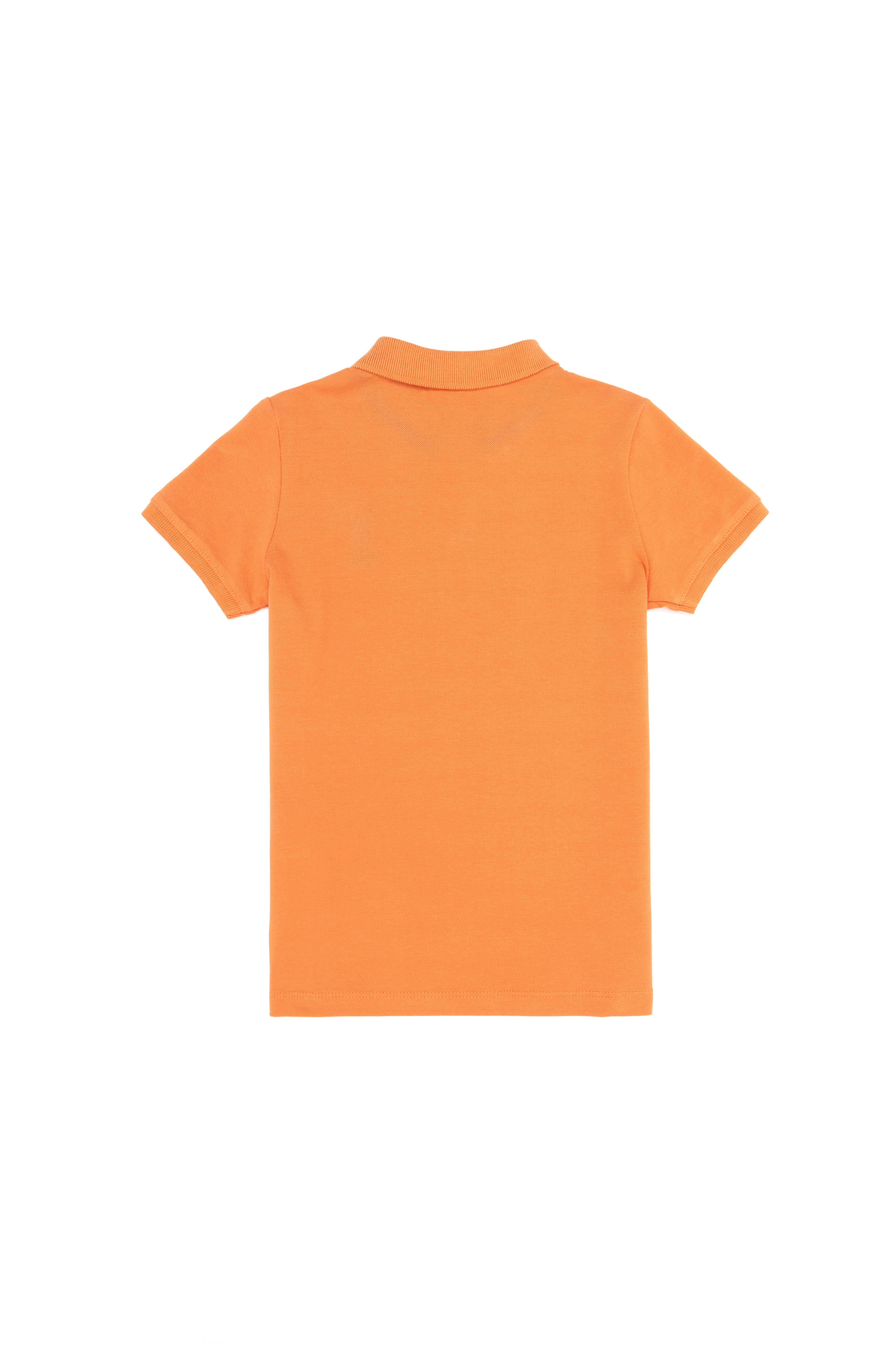 Erkek Çocuk Turuncu Basic Polo Yaka Tişört - Image 2