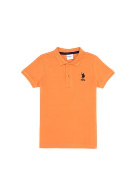 Erkek Çocuk Turuncu Basic Polo Yaka Tişört - 50262958104