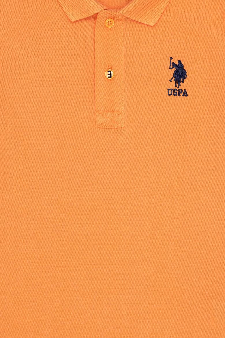Erkek Çocuk Turuncu Basic Polo Yaka Tişört - 50262958104