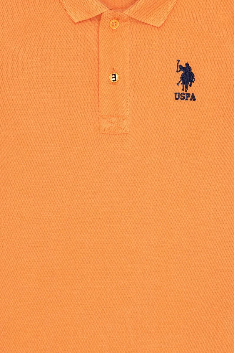 Erkek Çocuk Turuncu Basic Polo Yaka Tişört