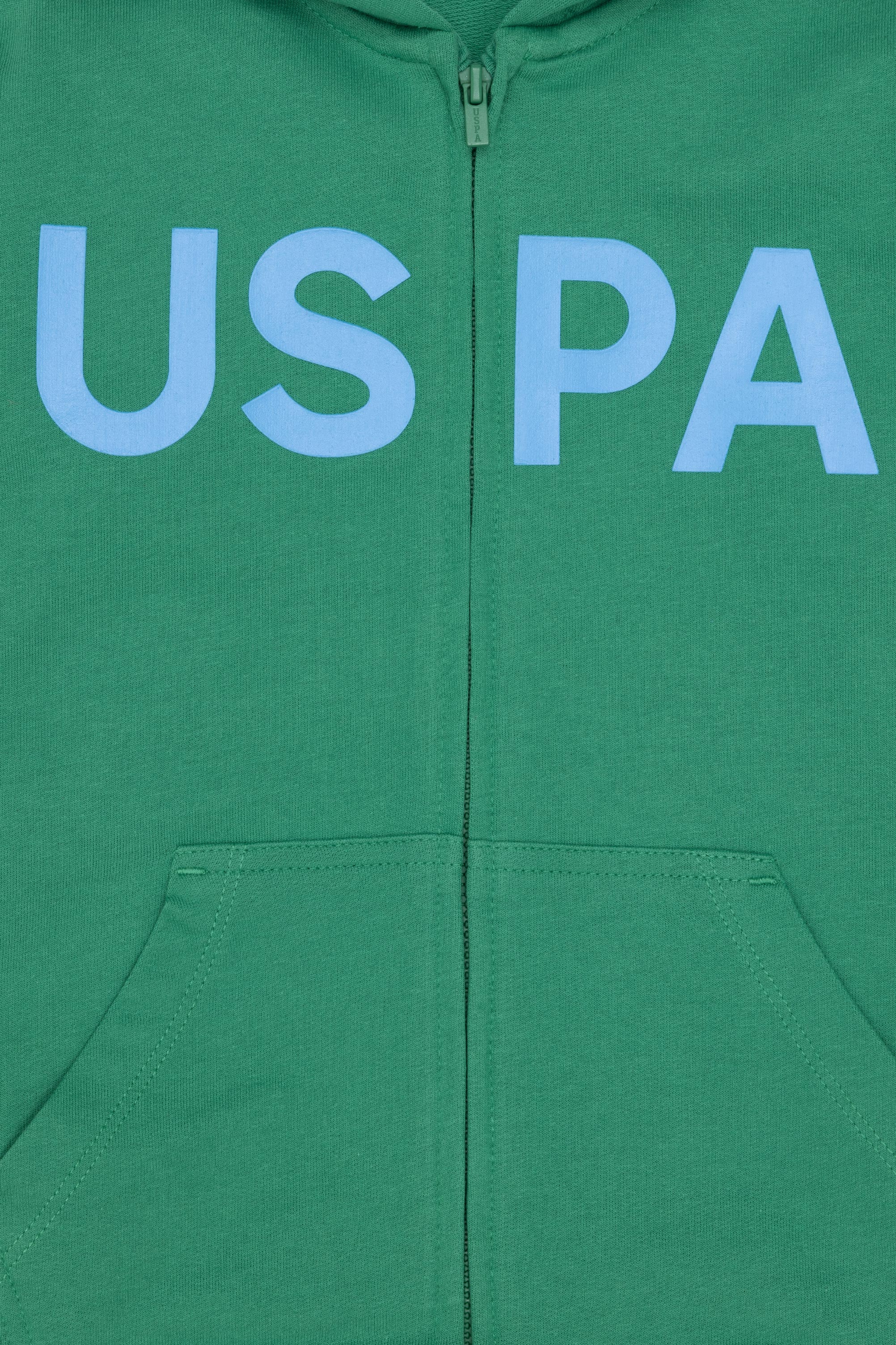 Erkek Çocuk Yeşil Basic Sweatshirt - Image 3
