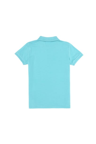 Erkek Çocuk Mint Basic Polo Yaka Tişört