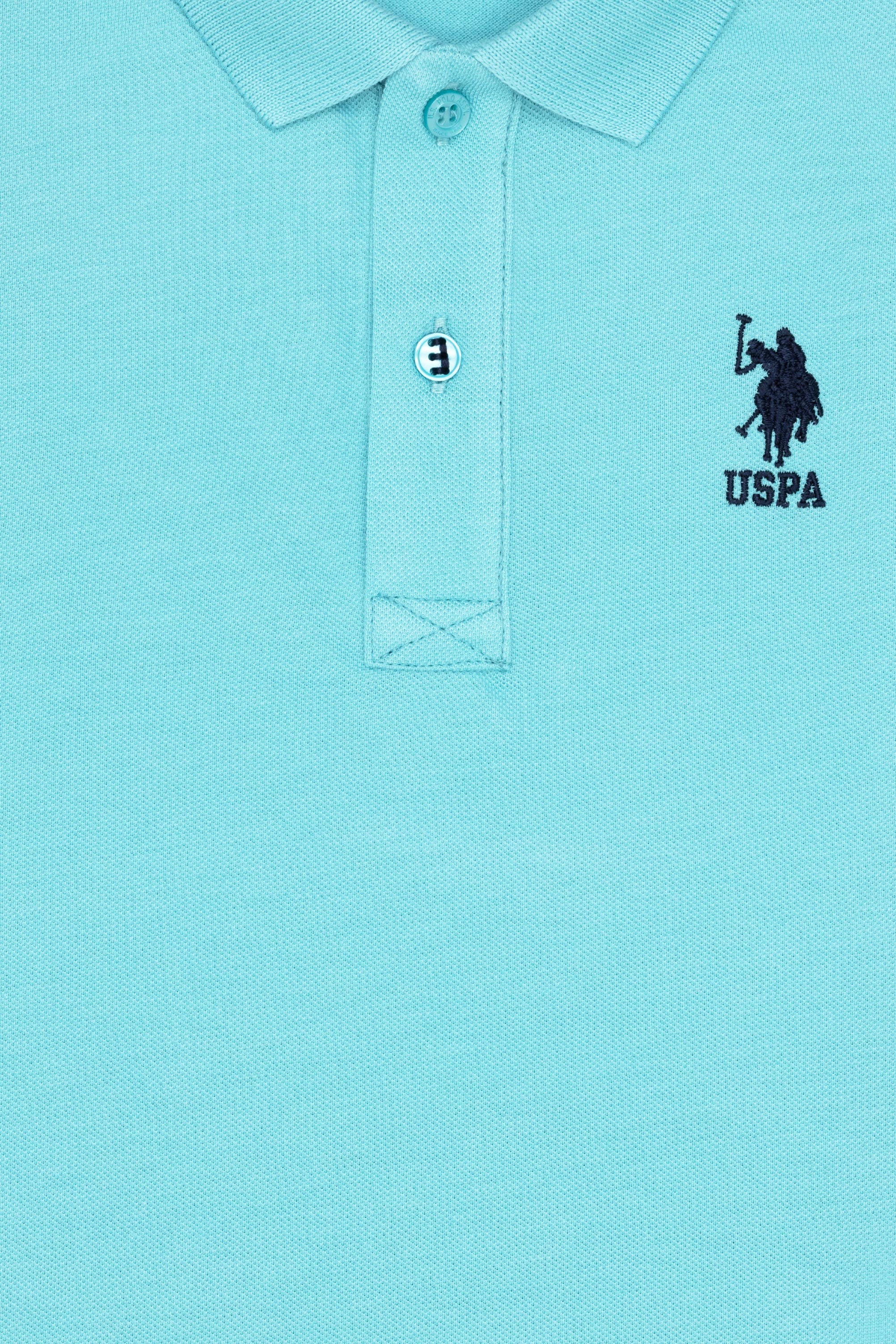 Erkek Çocuk Mint Basic Polo Yaka Tişört - Image 3