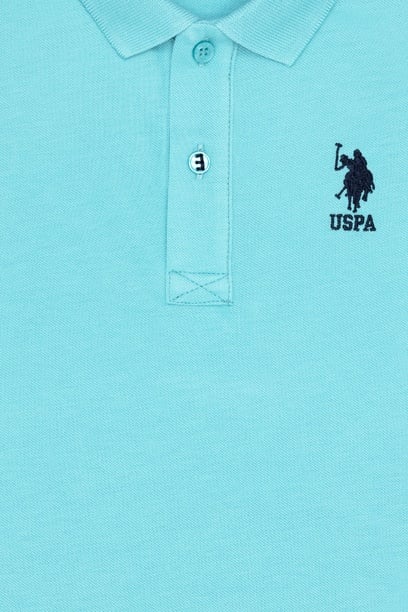 Erkek Çocuk Mint Basic Polo Yaka Tişört