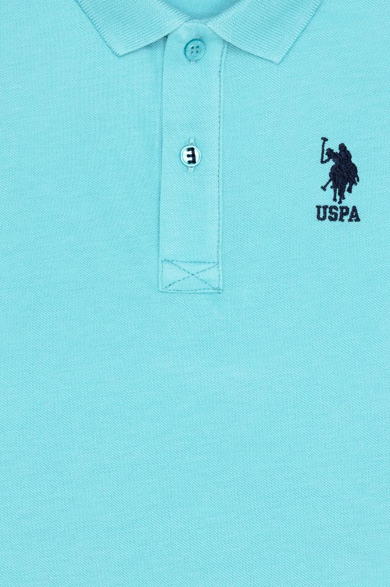 Erkek Çocuk Mint Basic Polo Yaka Tişört