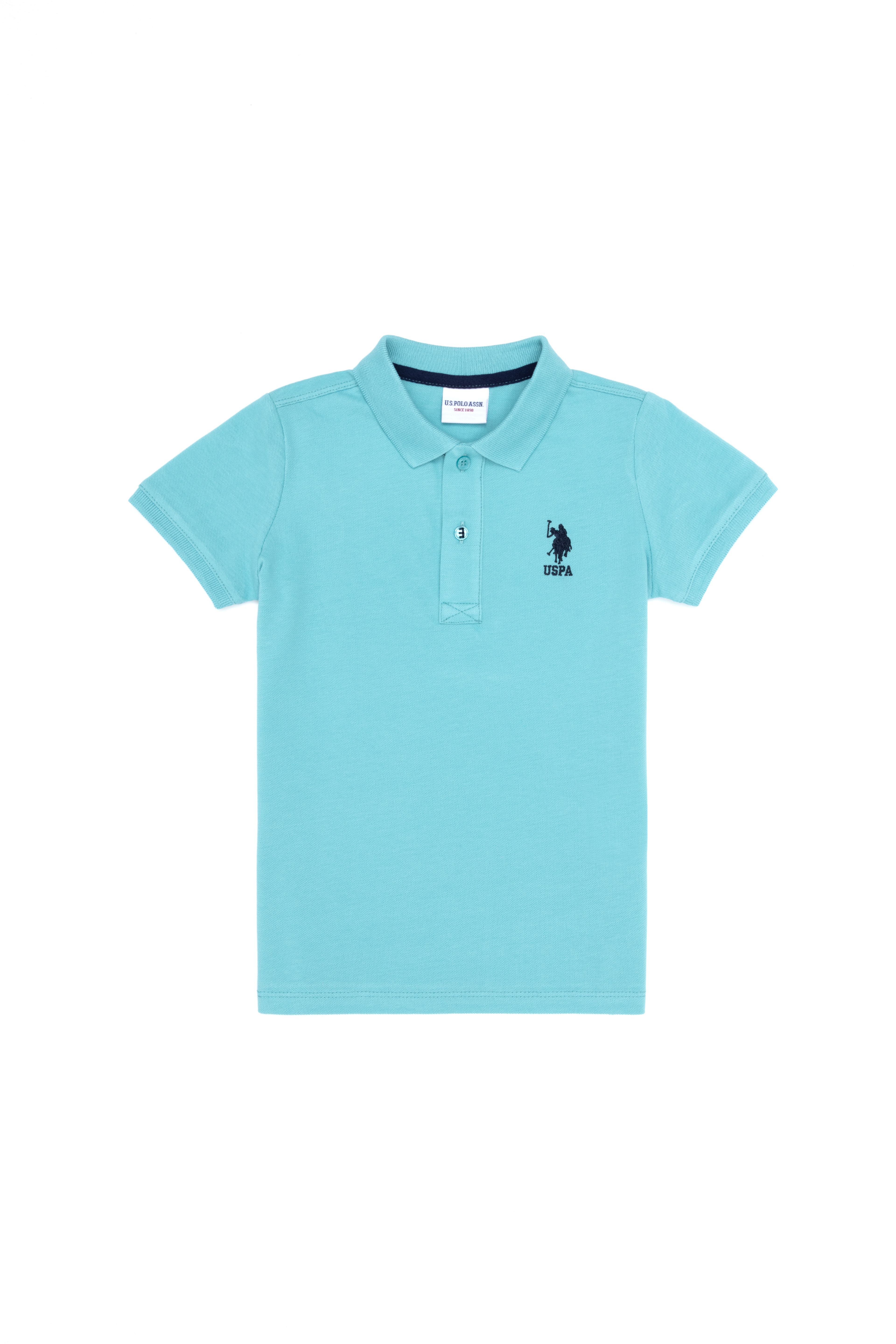 Erkek Çocuk Mint Basic Polo Yaka Tişört - Image 1