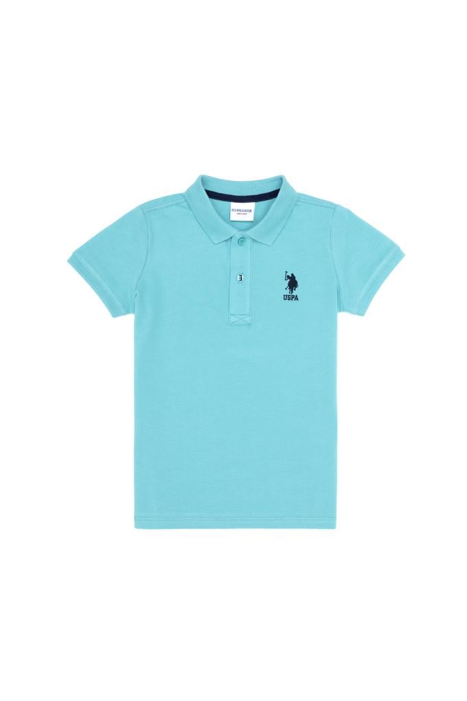 Erkek Çocuk Mint Basic Polo Yaka Tişört