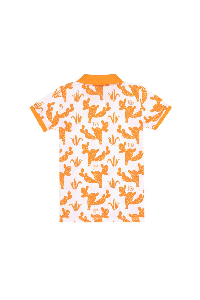 Erkek Çocuk Turuncu Polo Yaka Tişört - 50263531028