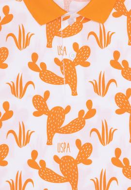 Erkek Çocuk Turuncu Polo Yaka Tişört - 50263531028