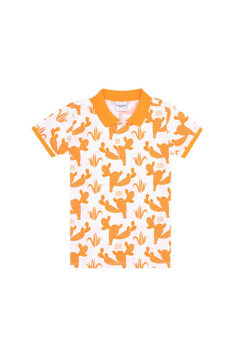 Erkek Çocuk Turuncu Polo Yaka Tişört