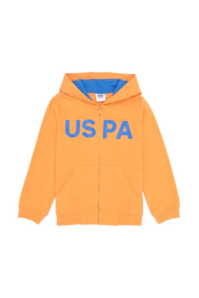 Erkek Çocuk Turuncu Basic Sweatshirt