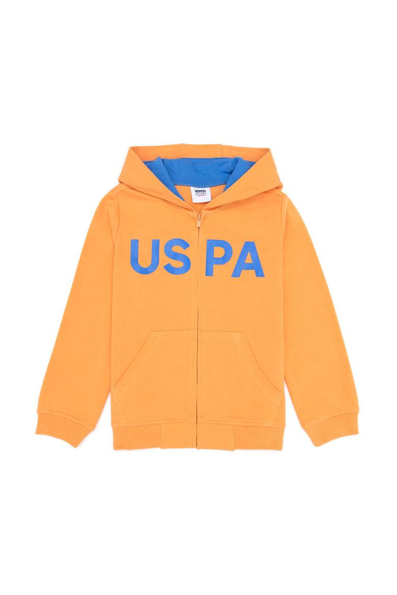 Erkek Çocuk Turuncu Basic Sweatshirt