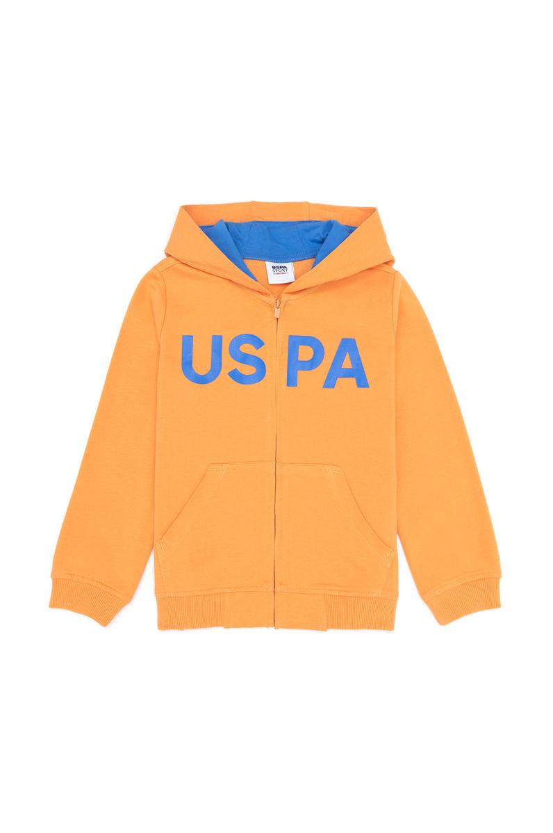 Erkek Çocuk Turuncu Basic Sweatshirt