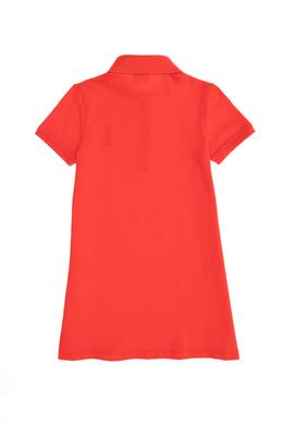 Kız Çocuk Kırmızı Polo Yaka Örme Elbise - 50271860029