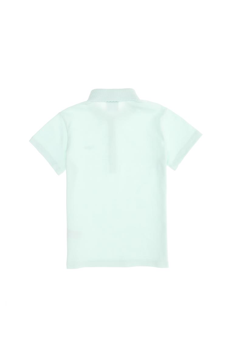 Kız Çocuk Su Yeşili Basic Polo Yaka Tişört - 50271864135