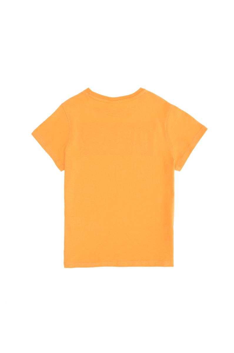 Çocuk Turuncu Bisiklet Yaka Tişört