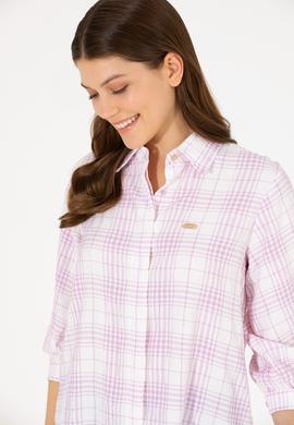 Kadın Manolya Uzun Kollu Gömlek - 50263645011