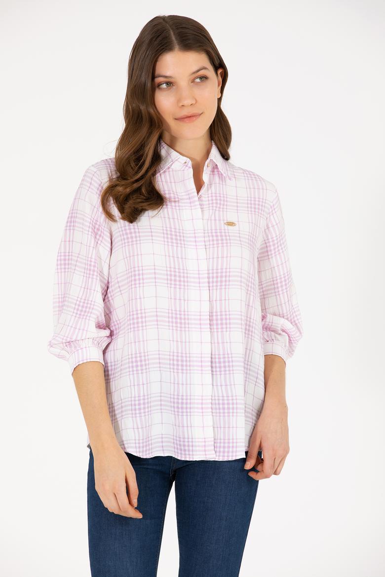 Kadın Manolya Uzun Kollu Gömlek - 50263645011