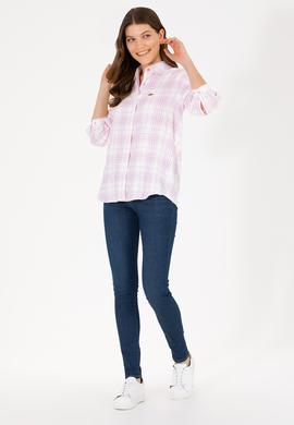 Kadın Manolya Uzun Kollu Gömlek - 50263645011