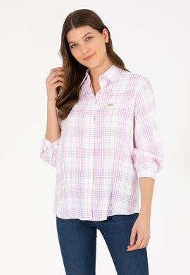 Kadın Manolya Uzun Kollu Gömlek - 50263645011