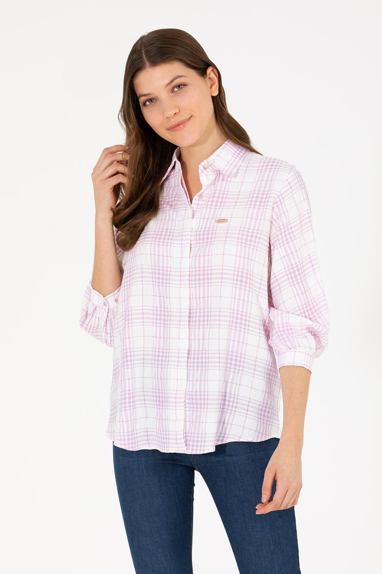 Kadın Manolya Uzun Kollu Gömlek