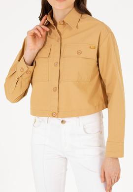 Kadın Camel Uzun Kollu Gömlek - 50264482004