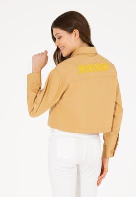 Kadın Camel Uzun Kollu Gömlek - 50264482004