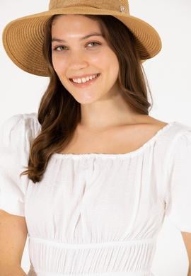 Kadın Beyaz Dokuma Elbise - 50262477006