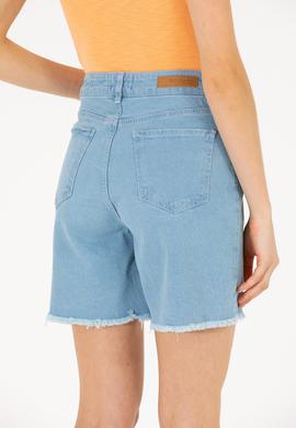 Kadın Açık Mavi Jean Şort - 50266240011