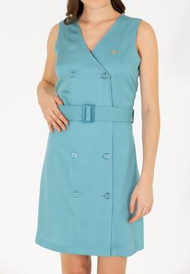 Kadın Mint Dokuma Elbise - 50262584003