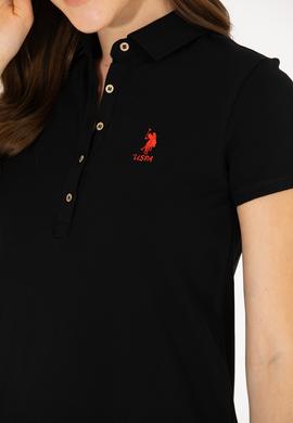 Kadın Siyah Polo Yaka Mini Boy Örme Elbise - 50262672028