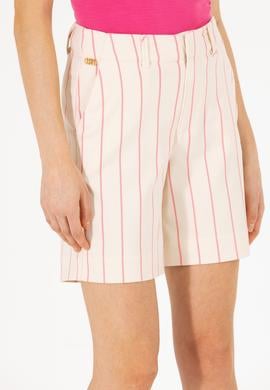 Kadın Pembe Dokuma Şort - 50263226015