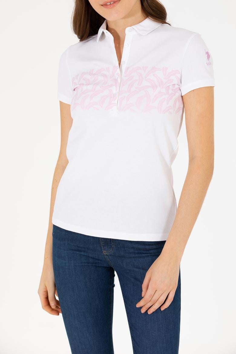 Kadın Manolya Polo Yaka Tişört - 50262938021