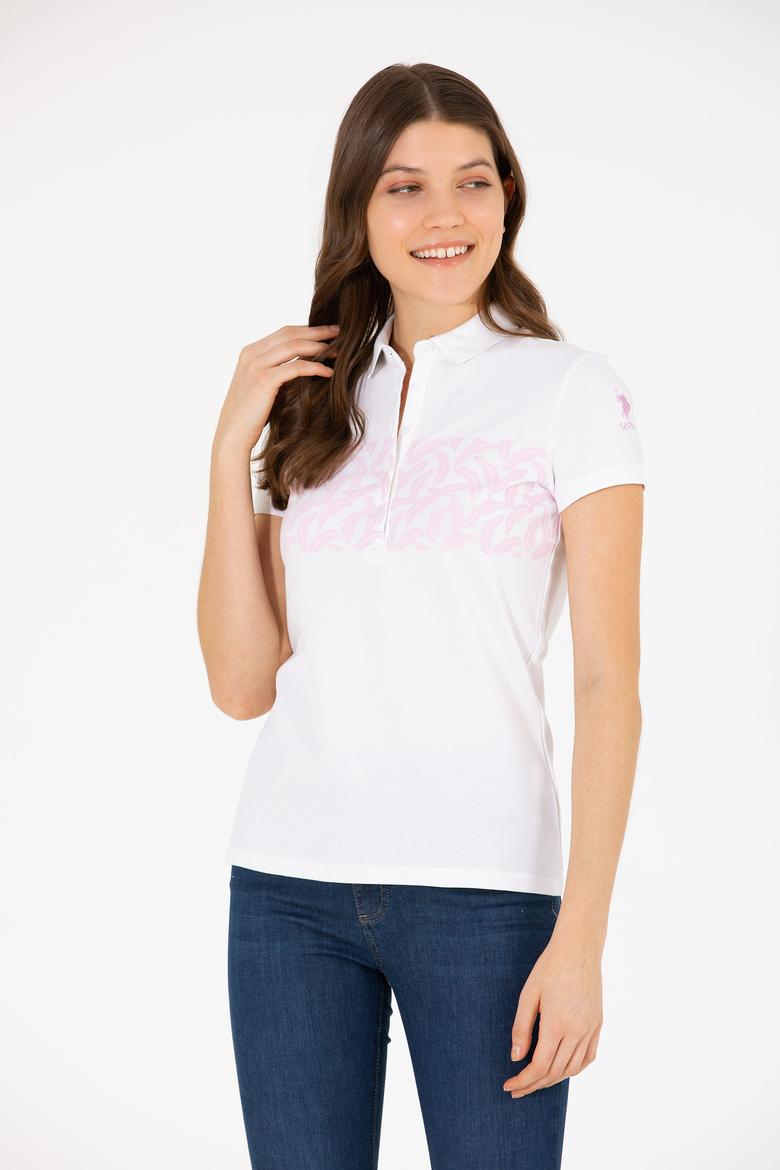 Kadın Manolya Polo Yaka Tişört - 50262938021