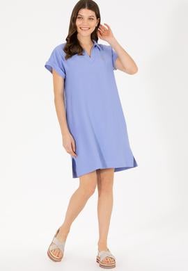 Kadın Mavi Dokuma Elbise - 50262591008