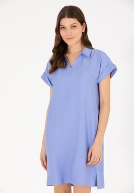 Kadın Mavi Dokuma Elbise - 50262591008