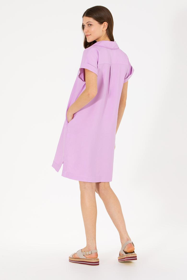 Kadın Manolya Dokuma Elbise - 50262591012