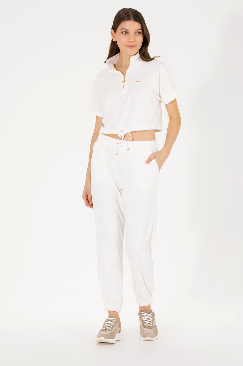 Kadın Ekru Jogger Eşofman Altı