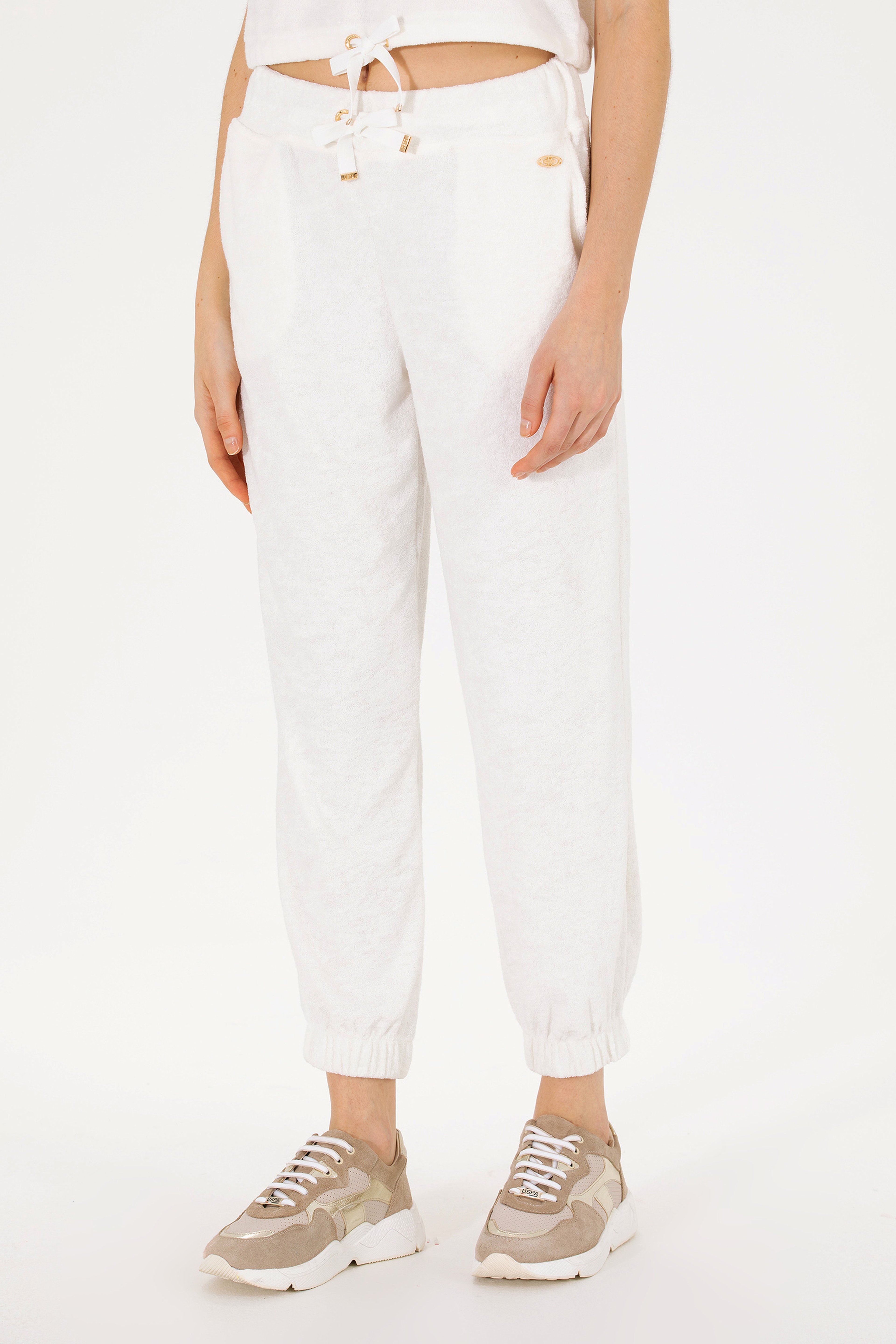 Kadın Ekru Jogger Eşofman Altı - Image 3