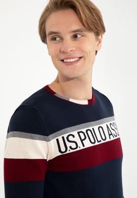 Erkek Lacivert Bisiklet Yaka Triko Kazak - 50237320008