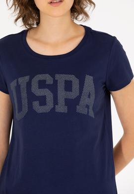 Kadın Lacivert Bisiklet Yaka Basic Tişört - 50262670005