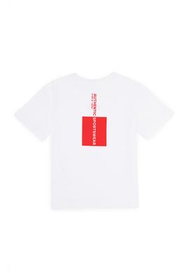 Erkek Çocuk Beyaz Oversize Bisiklet Yaka Tişört - 50263287008