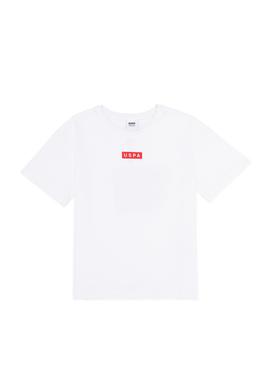 Erkek Çocuk Beyaz Oversize Bisiklet Yaka Tişört - 50263287008