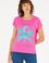 Kadın Pembe Bisiklet Yaka Tişört