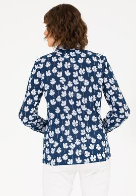 Kadın Lacivert Uzun Kollu Gömlek - 50263742004