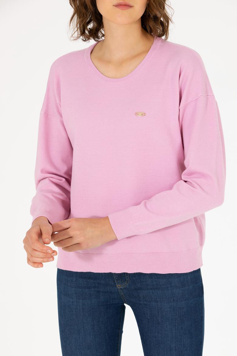 Kadın Manolya Bisiklet Yaka Kazak - 50253026020