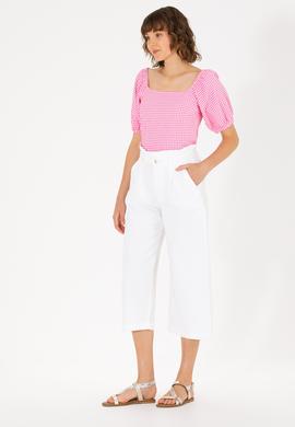 Kadın Pembe Kısa Kollu Bluz - 50264227005