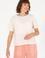 Kadın Krem Bisiklet Yaka Tişört
