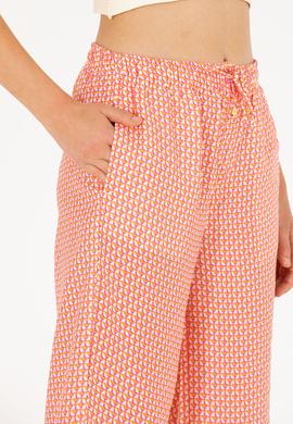 Kadın Fuşya Loose Relax Fit Pantolon - 50263201009