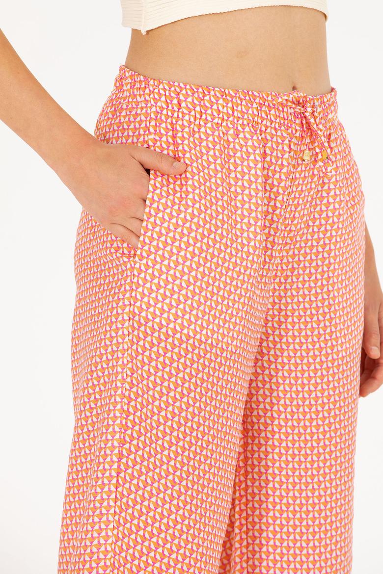 Kadın Fuşya Loose Relax Fit Pantolon - 50263201009